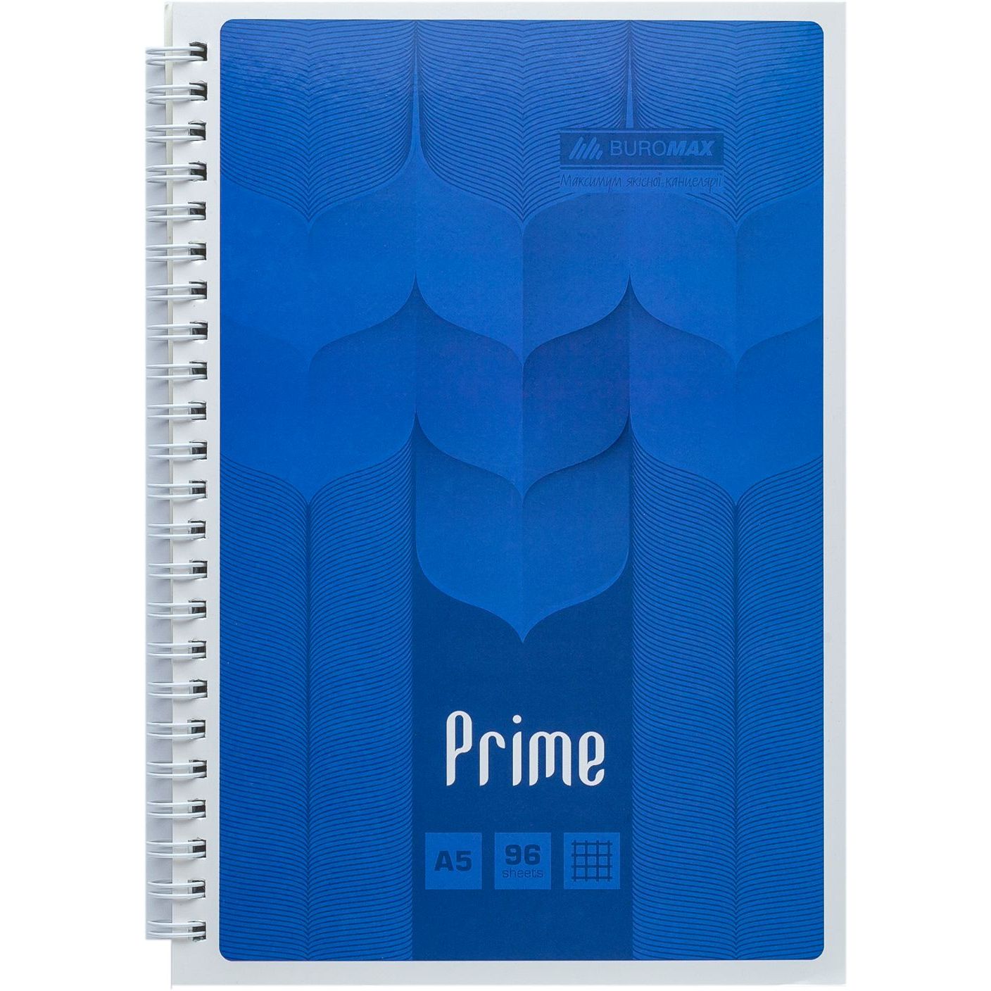 Зошит Buromax Prime на пружині А5, 96 аркушів синій (BM.24551101-02) - фото 1
