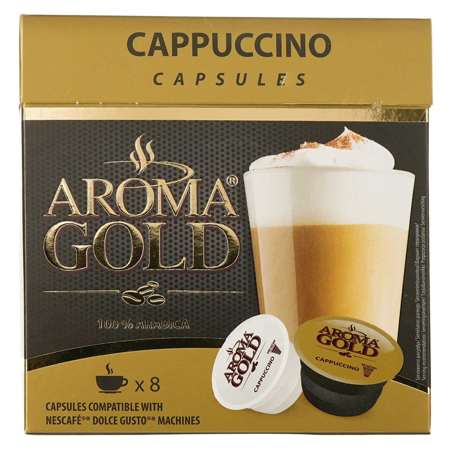 Кофе в капсулах Aroma Gold Cappuccino 186.4 г - фото 1