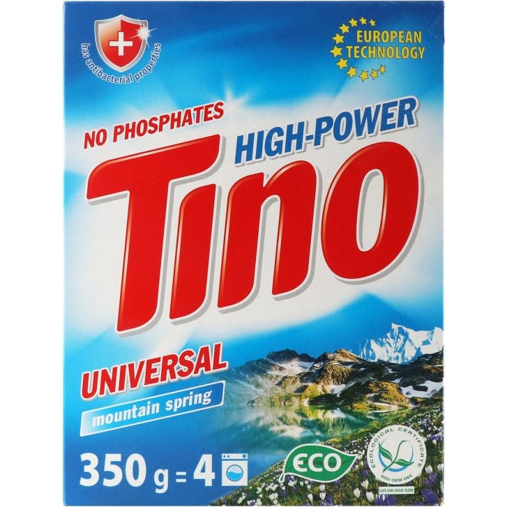 Пральний порошок Tino High-Power Mountain Spring універсальний, 350 г - фото 4