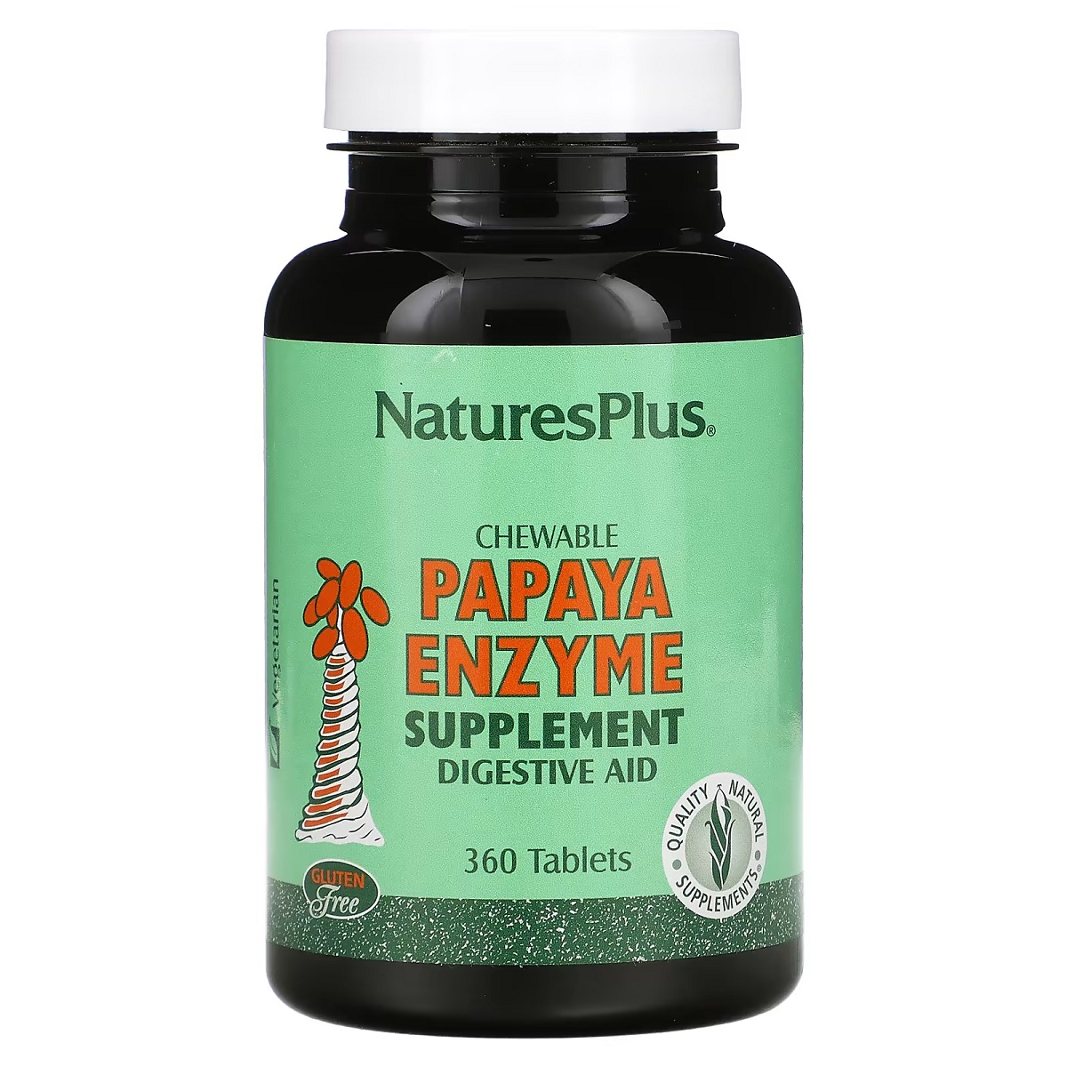 Ферменти папаї Nature's Plus Chewable Papaya Enzyme Supplement 360 жувальних таблеток - фото 1