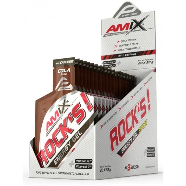 Изотоник Amix Performance Rock´s Gel with caffeine кола 32 г - фото 2