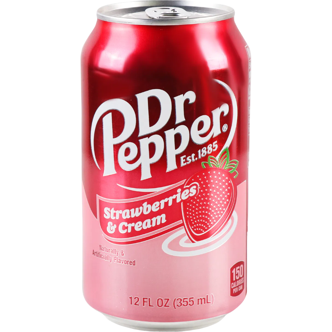 Напиток безалкогольный Dr. Pepper Strawberries & Cream сильногазированный 0.355 л ж/б (932943) - фото 1