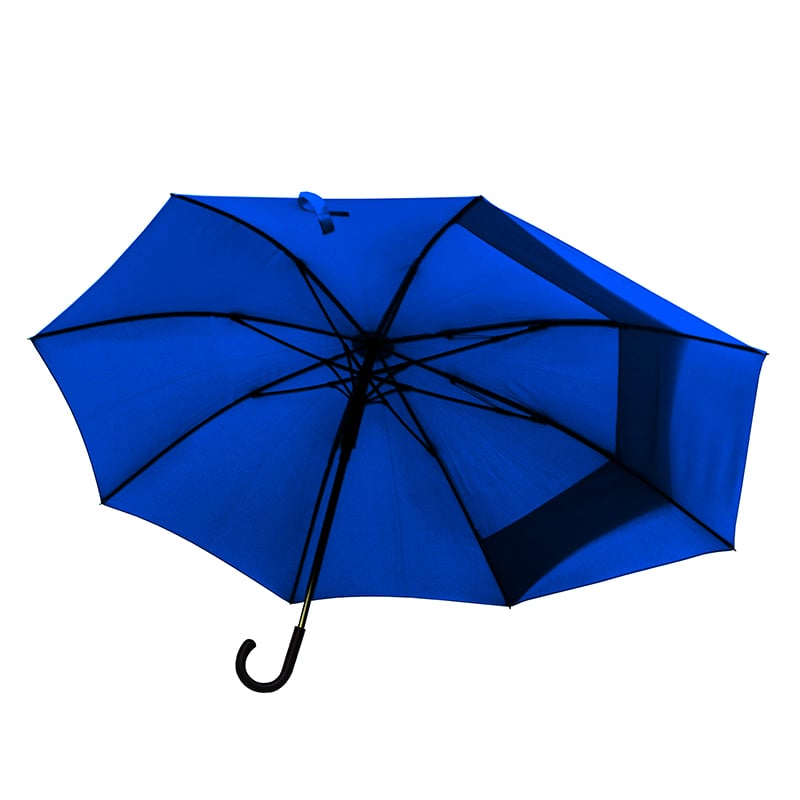 Зонт-трость Line art Bacsafe, c удлиненной задней секцией, синий (45250-44) - фото 2
