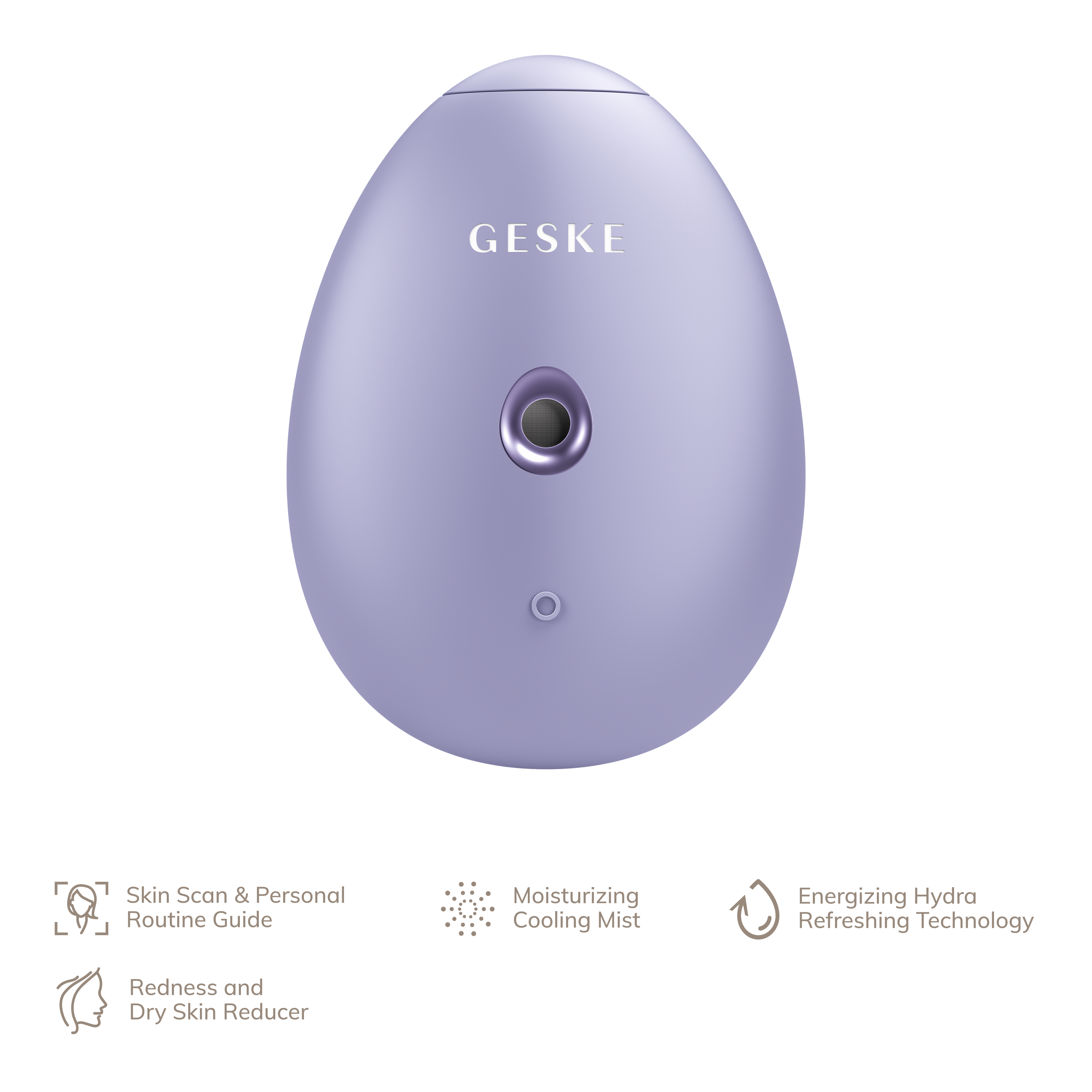 Електронний освіжувач для зволоження обиччя GESKE Facial Hydration Refresher 4 в 1 фіолетовий - фото 2