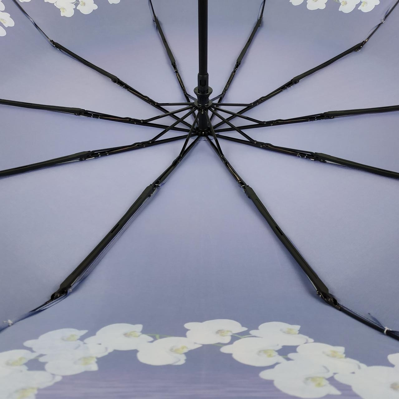 Женский складной зонтик полуавтомат The Best 98 см фиолетовый - фото 5