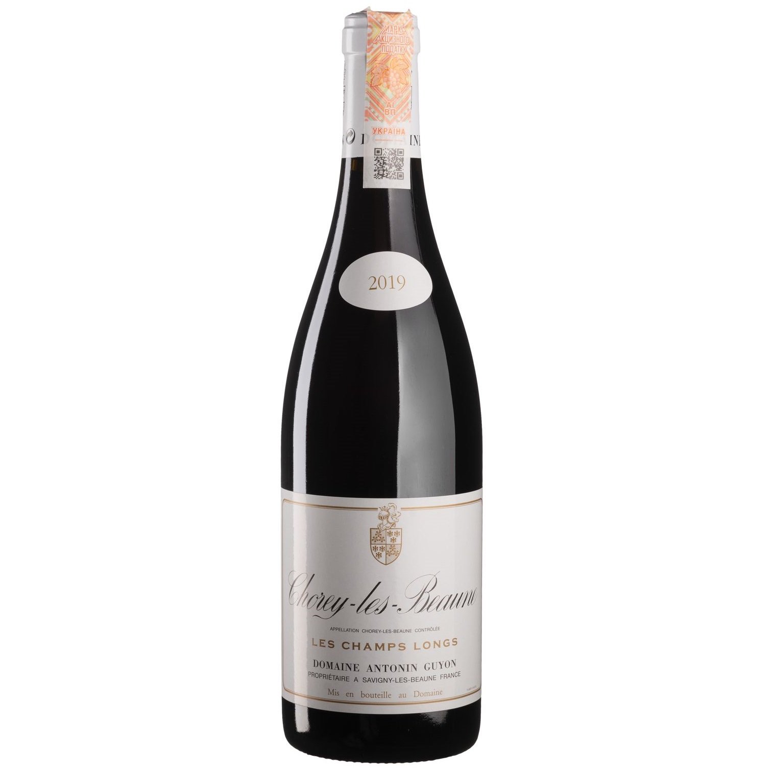 Вино Antonin Guyon Chorey Les Beaune Les Champs Longs 2019, красное, сухое, 0,75 л (Q3455) - фото 1