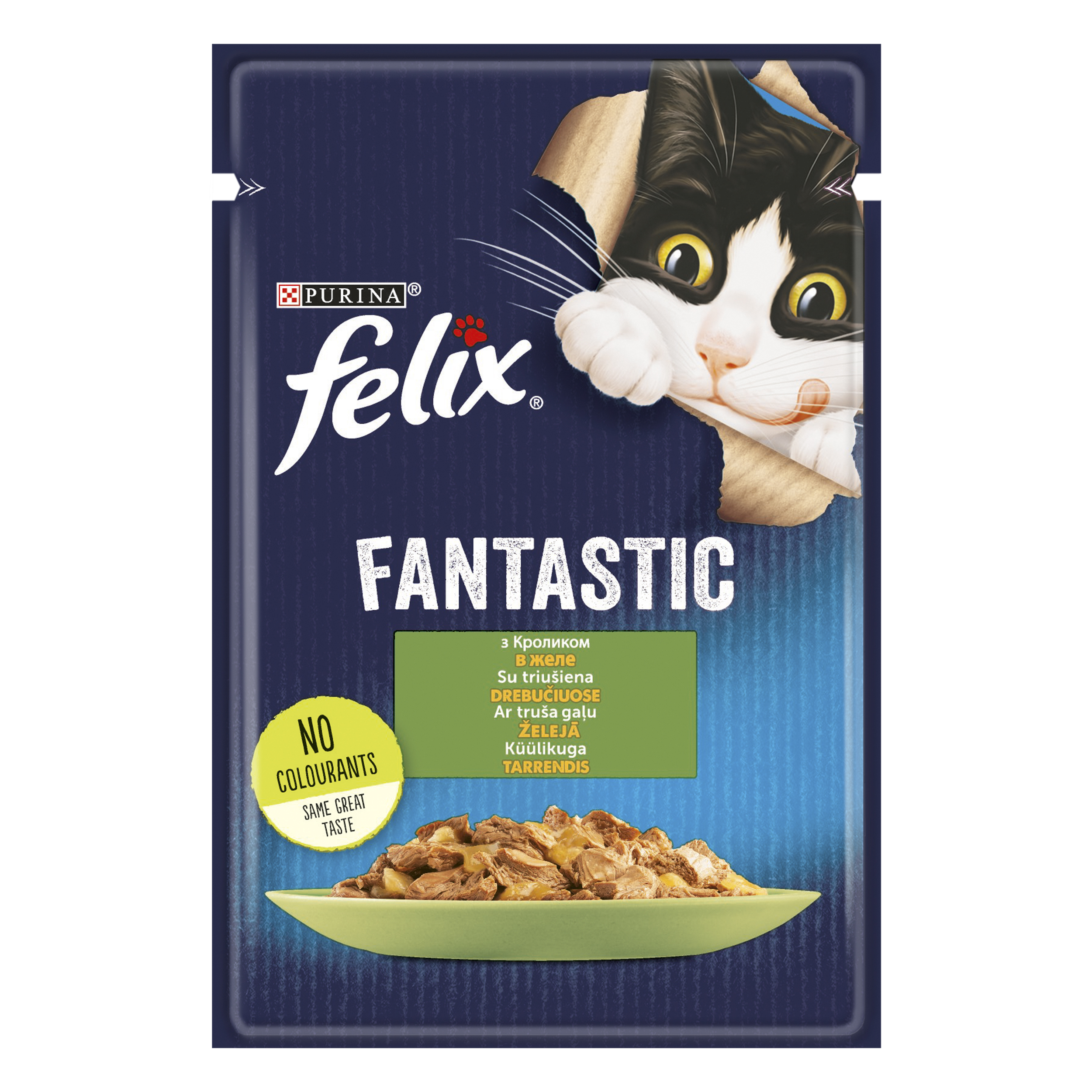 Влажный корм для кошек Felix Fantastic, с кроликом, 85 г - фото 1