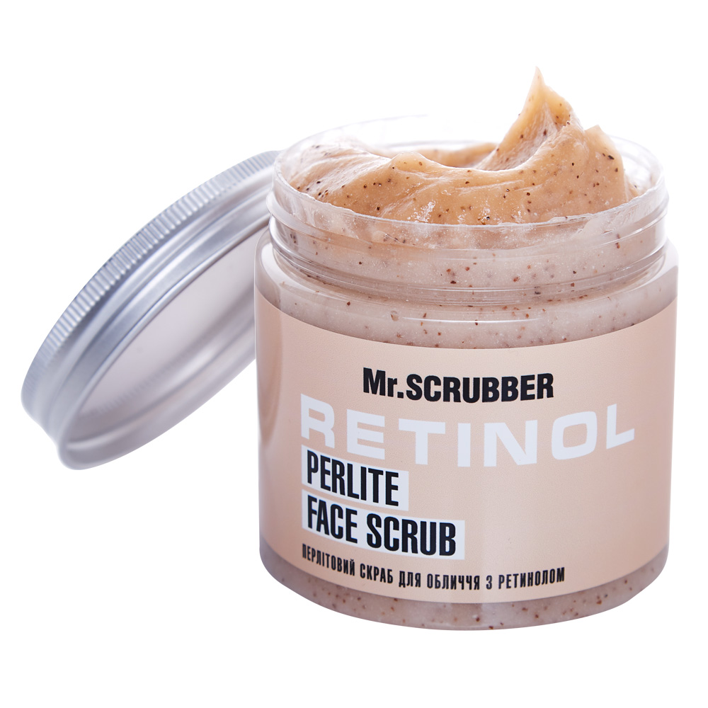 Перлітовий скраб для обличчя Mr.Scrubber Retinol Perlite Face Scrub з ретинолом, 200 г - фото 1