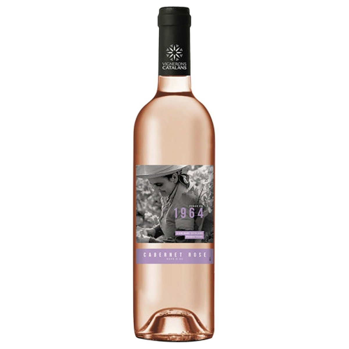 Вино 1964 Pays d'Oc Cabernet Rose, розовое, сухое, 12,5%, 0,75 л (8000018940527) - фото 1