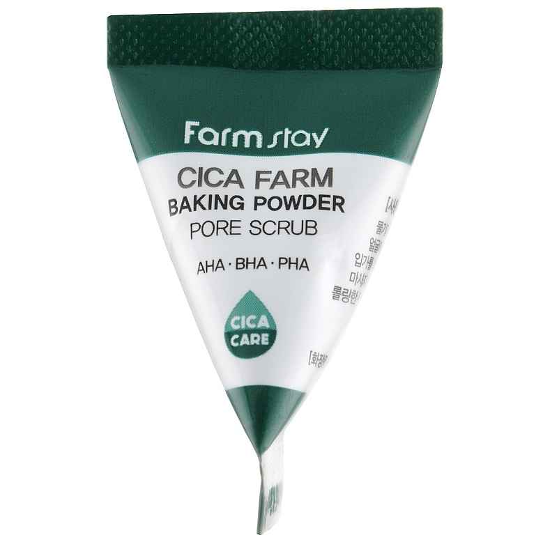 Скраб для лица FarmStay Cica Farm Baking Powder Pore Scrub с центеллой и кислотами 7 мл - фото 1