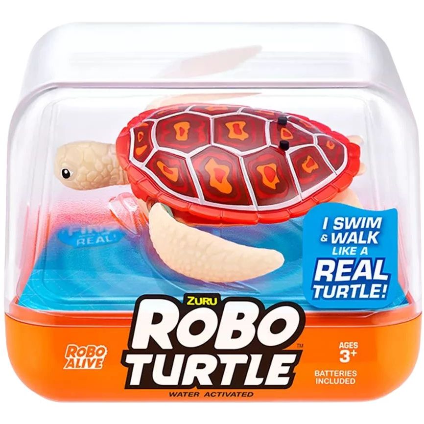 Интерактивная игрушка Robo Alive Робочерепаха бежевая (7192UQ1-3) - фото 1