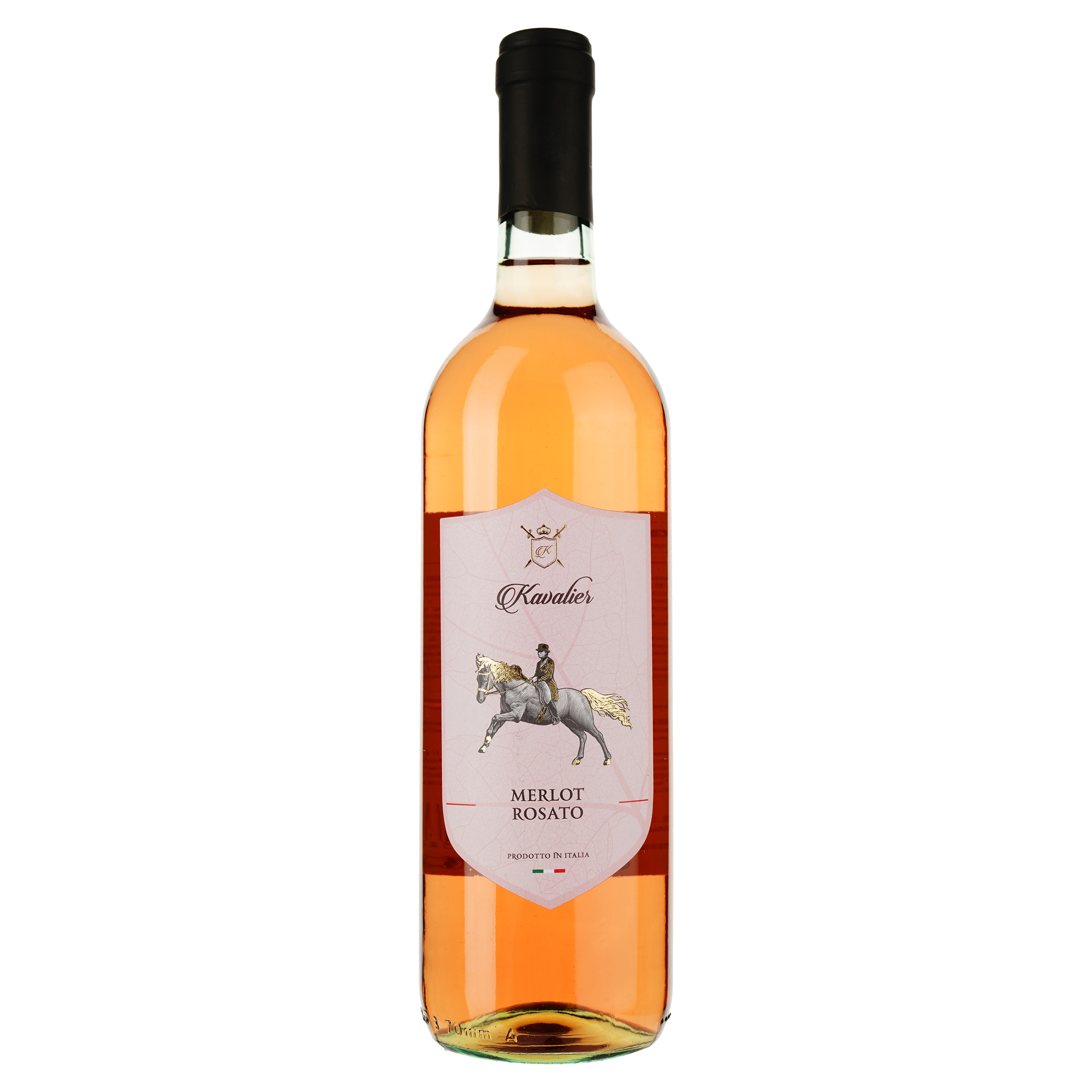 Вино Kavalier Veneto Igt Merlot Rosato, рожеве, сухе, 0,75 л - фото 1