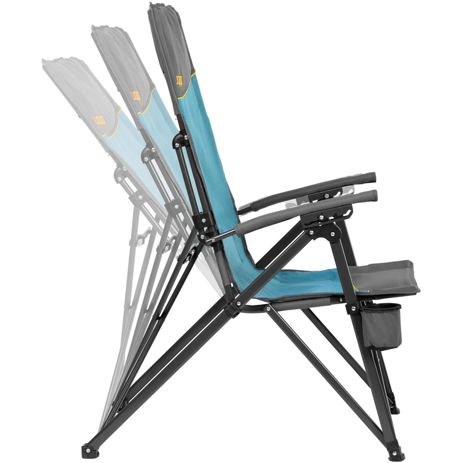 Крісло розкладне Uquip Becky блакитне з сірим (244026) - фото 4