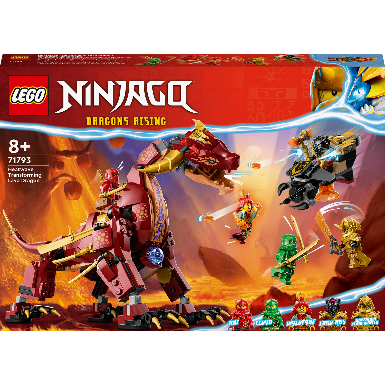 Конструктор LEGO Ninjago Вулканічний Дракон, що трансформує Хітвейва, 479 деталей (71793) - фото 1