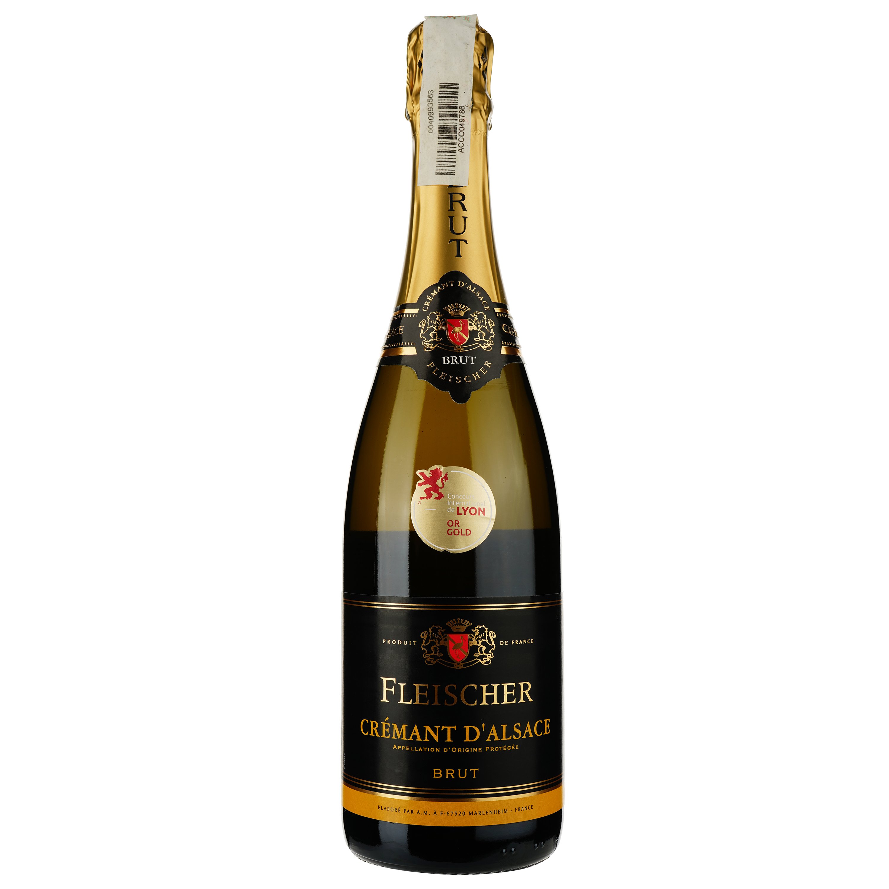 Игристое вино Fleischer Cremant d'Alsace Brut белое брют 0.75 л - фото 1