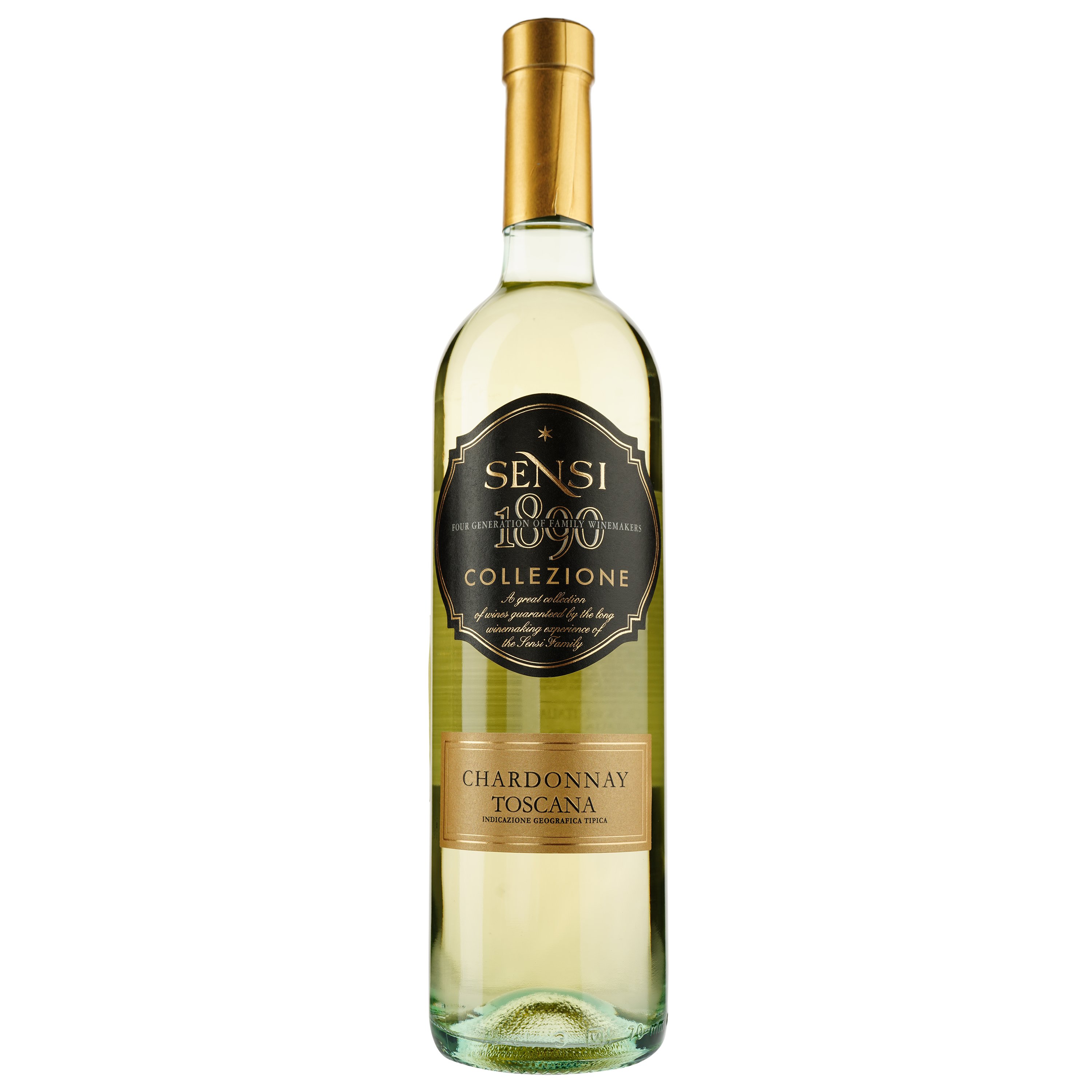 Вино Sensi Collezione Chardonnay IGT, белое сухое, 12%, 0,75 - фото 1
