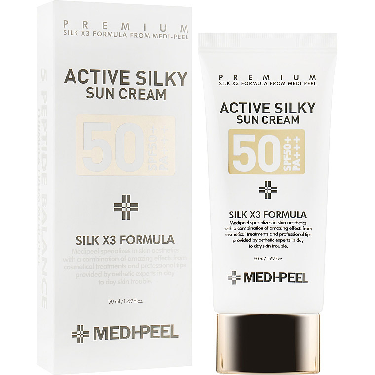 Сонцезахисний крем Medi-Peel Active Silky Sun Cream SPF50+/PA+++, 50 мл - фото 2