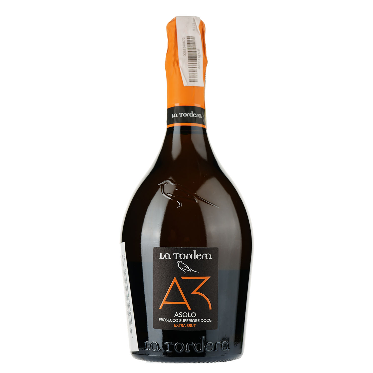 Ігристе вино La Tordera A3 Asolo Prosecco Superiore DOCG Extra Brut, біле, екстра брют, 0,75 л (1061-21) - фото 1