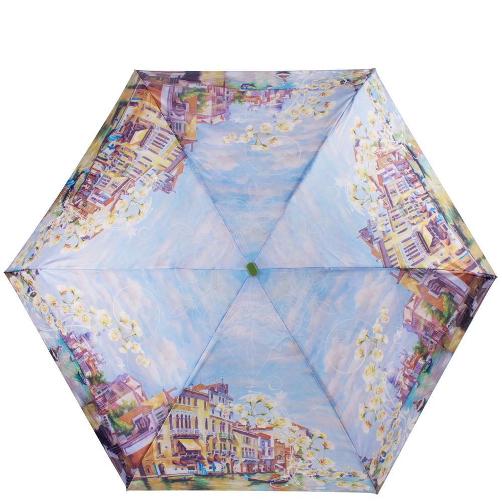 Жіноча складана парасолька механічна Lamberti 93 см різнобарвна - фото 2