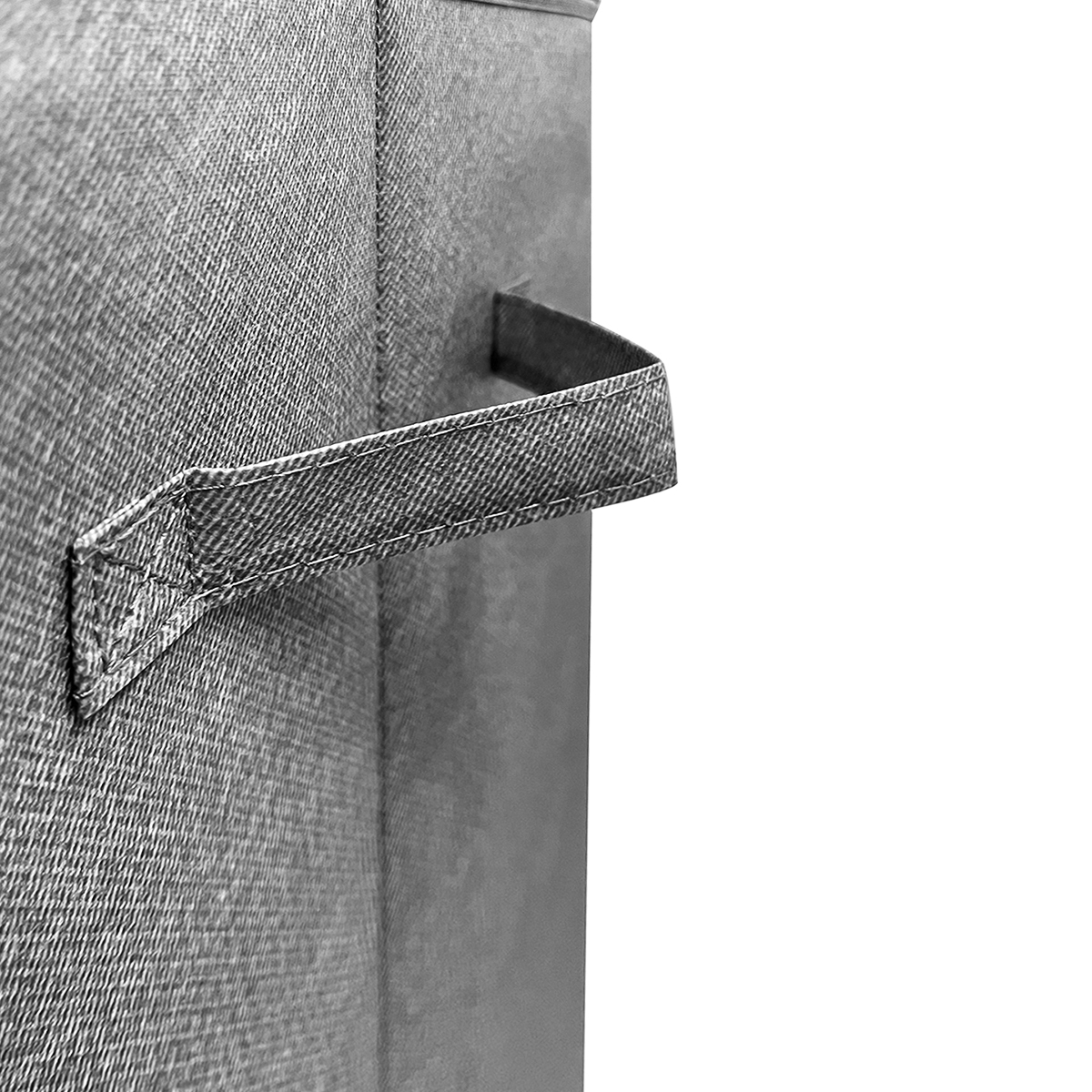 Ящик для хранения МВМ My Home текстильный, 340х340х580 мм, серый (TH-02 GRAY) - фото 3