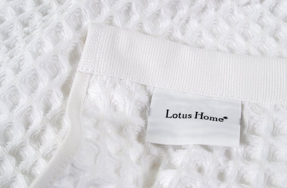 Полотенце Lotus Home Waffle, вафельное, 90х50 см, белый (svt-2000022308465) - фото 2