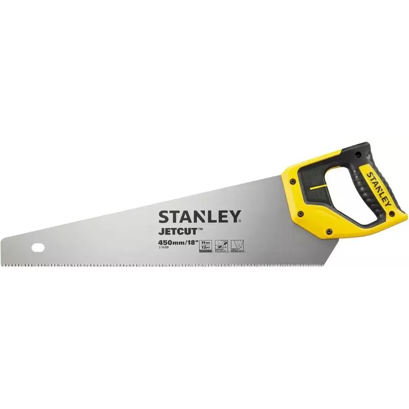 Ножівка по дереву Stanley Jet-Cut Fine 11TPI 450 мм (2-15-595) - фото 1