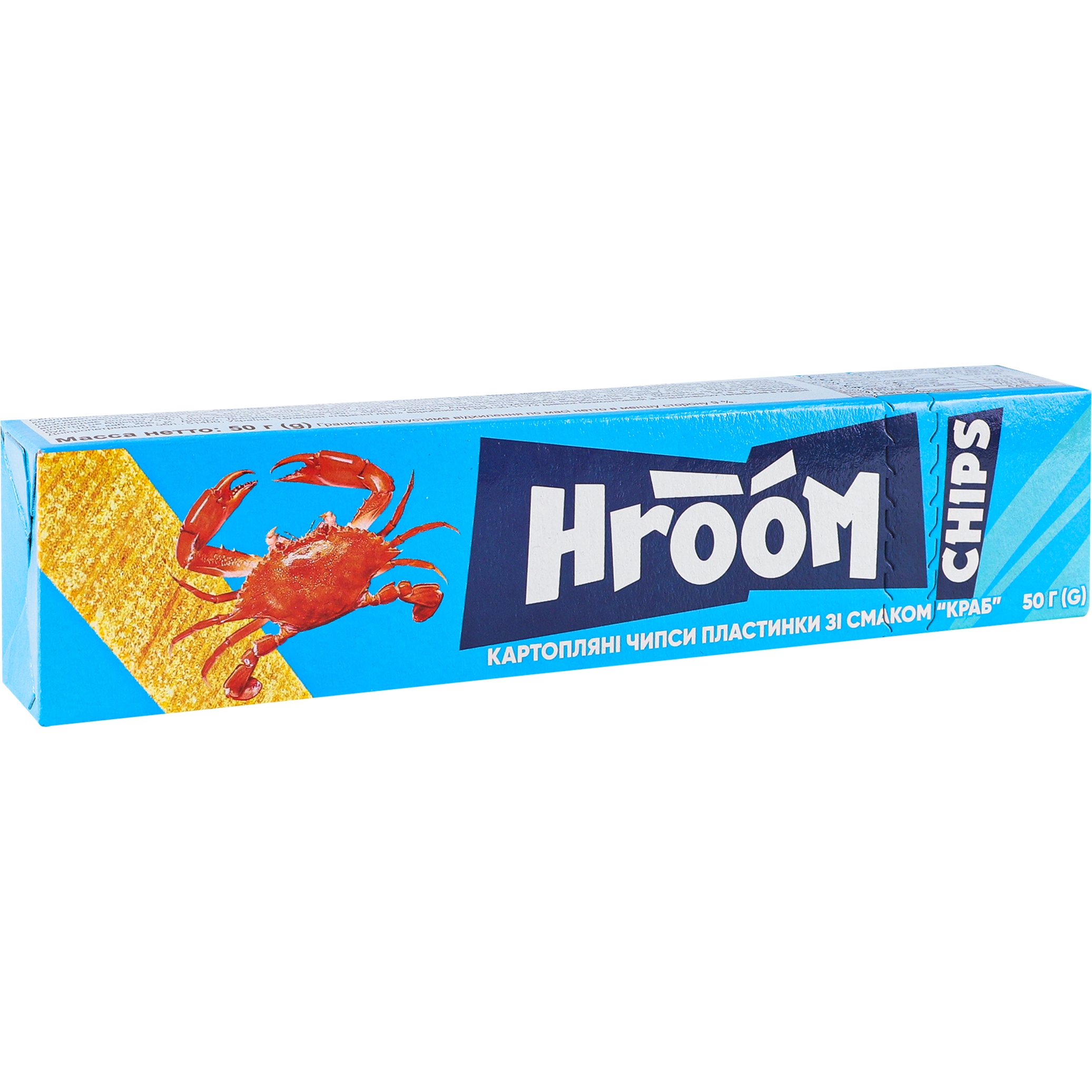 Картопляні чипси пластинки Hroom! Краб 50 г купити у Києві, Україні ...