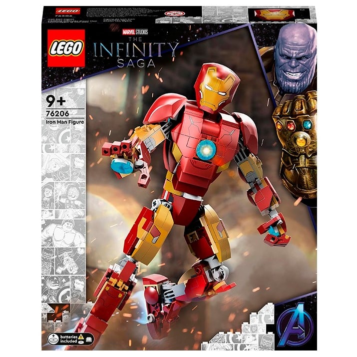 Конструктор LEGO Marvel Фігурка Залізної людини, 381 деталь (76206) - фото 1