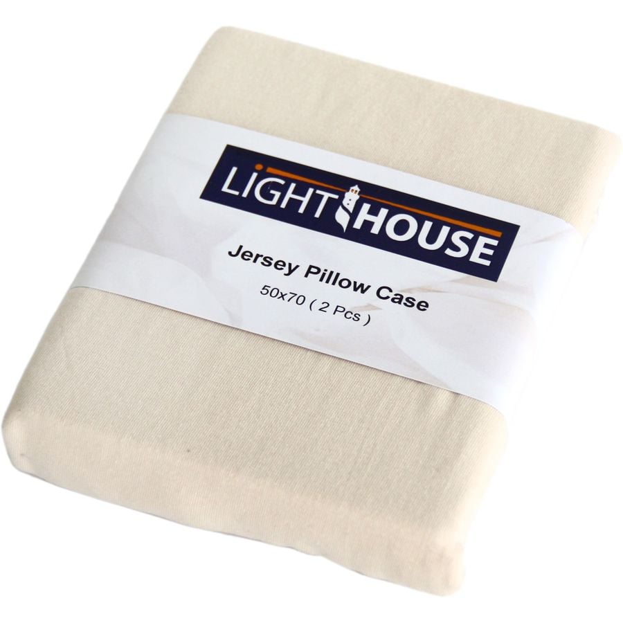 Наволочка LightHouse Jersey Premium, 50х70 см, 2 шт., светло-бежевий (604231) - фото 1