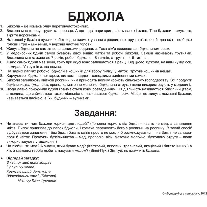 Набір карток Вундеркінд з пелюшок Комахи, 20 карток, укр. мова (2100064096525) - фото 4