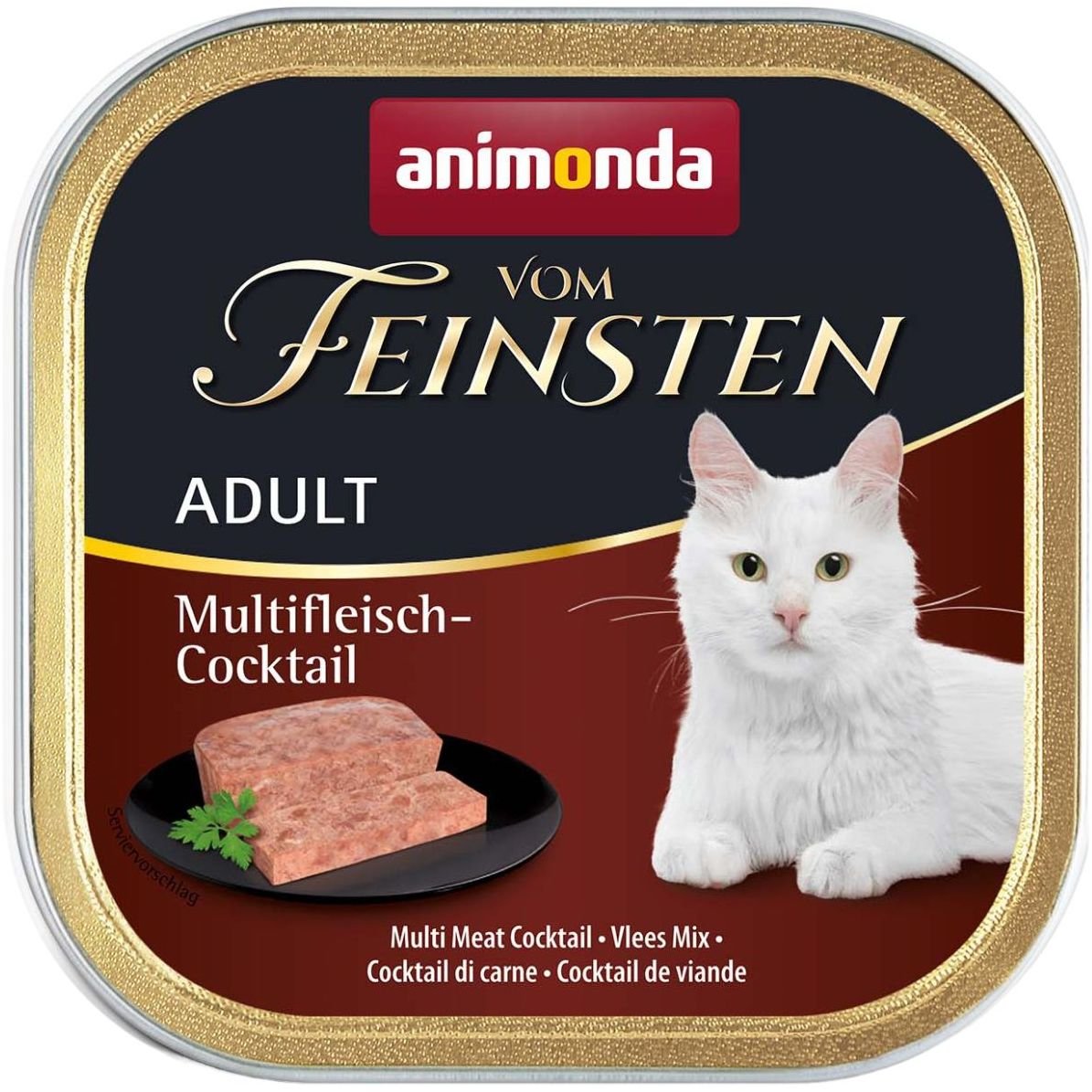 Вологий корм для котів Animonda Vom Feinsten Adult Multi Meat Cocktail, мультим'ясний коктейль, 100 г - фото 1
