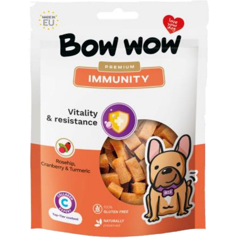 Лакомство для собак Bow wow Immunity для улучшения иммунитета 60 г - фото 1