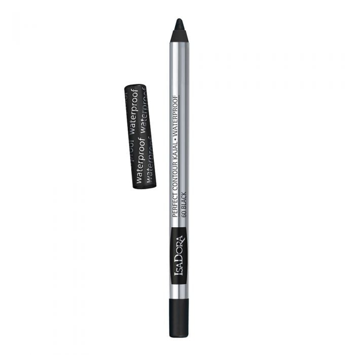 Водостойкий карандаш для глаз IsaDora Perfect Waterproof Contour Kajal, тон 60 (Black), вес 1,2 г (492750) - фото 1