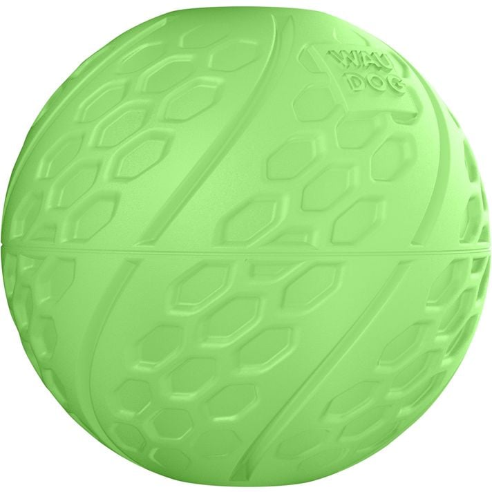 М'ячик Waudog Fun світлонакопичувальний, з отвором для ласощів, 7 см, салатовий (6209) - фото 3