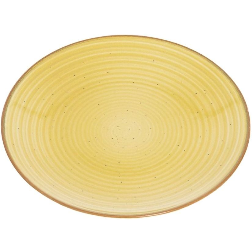 Тарелка десертная Ipec Grano 20 см желтая (30905189) - фото 1