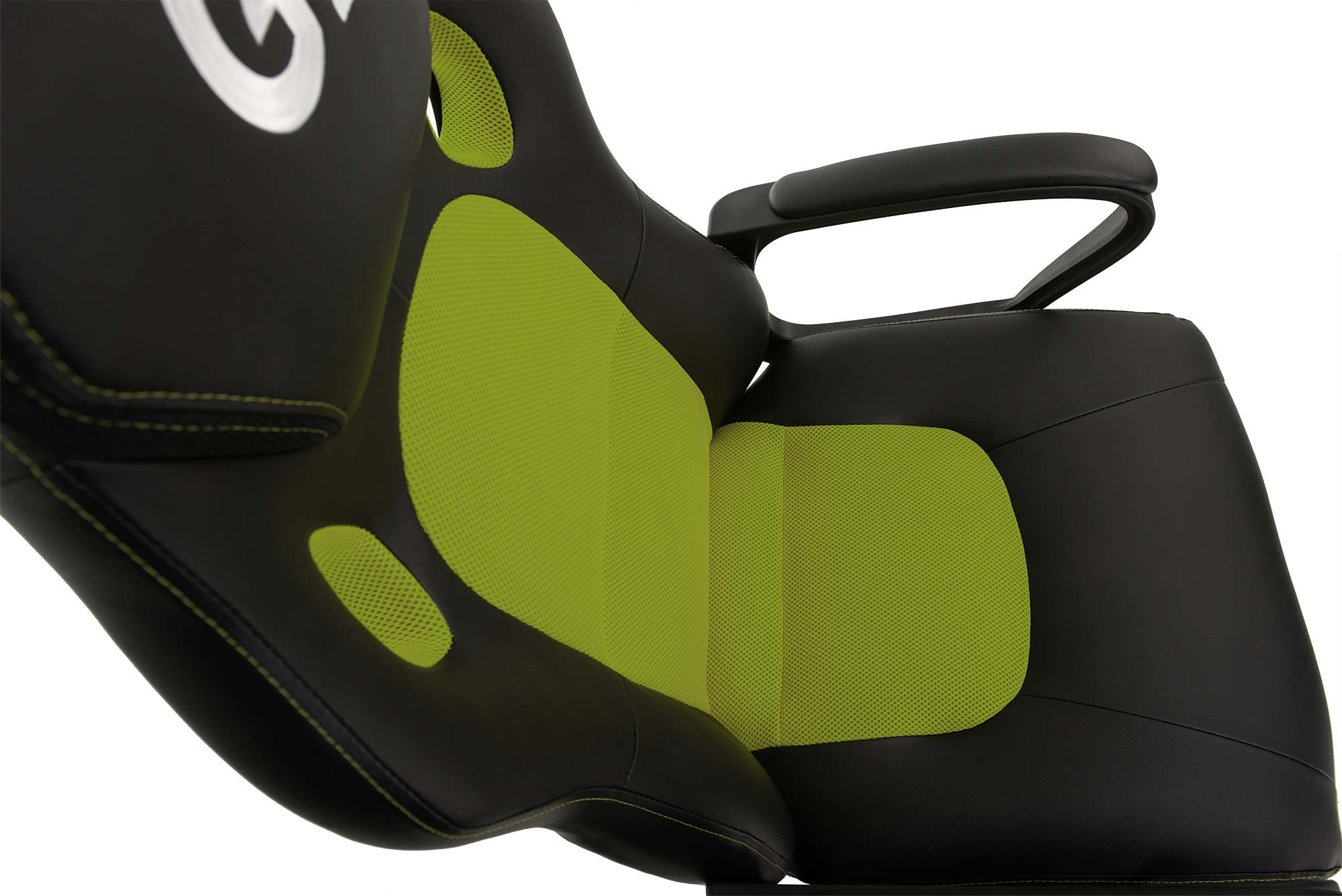 Геймерское кресло GT Racer черное с зеленым (X-2640 Black/Green) - фото 9