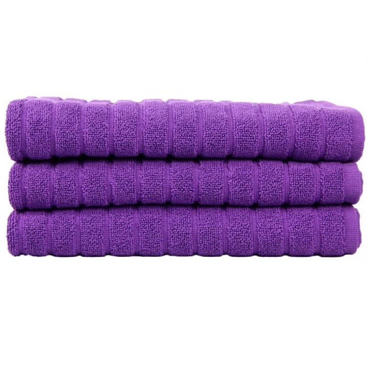 Рушник для ніг Maisonette Rainbow, 60х60 см, фіолетовий (8699965100072) - фото 3