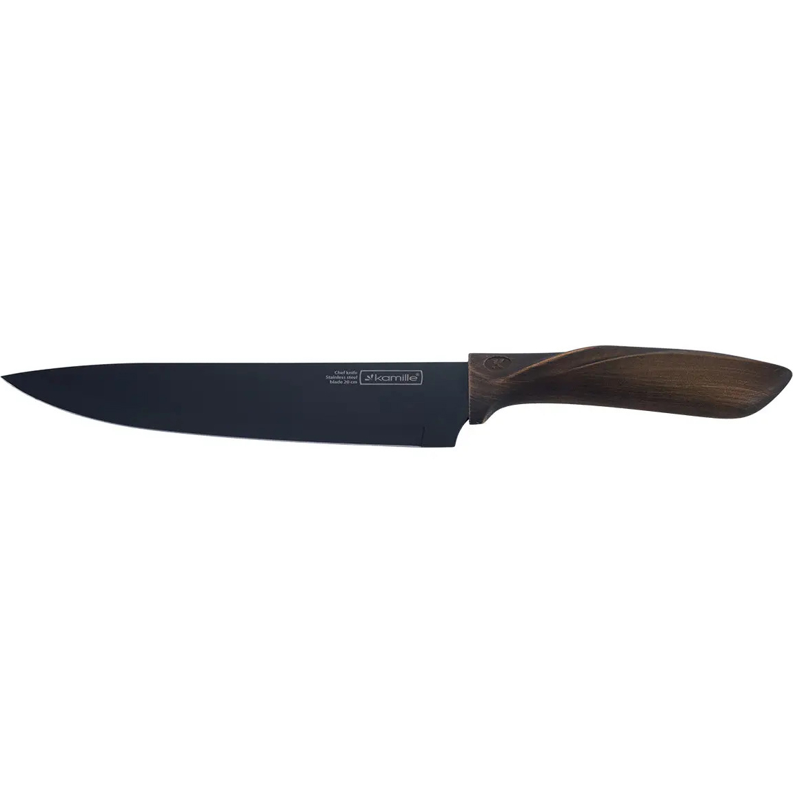 Набір кухонних ножів Kamille: 5 ножів + підставка 5166 (KM-5166) - фото 9