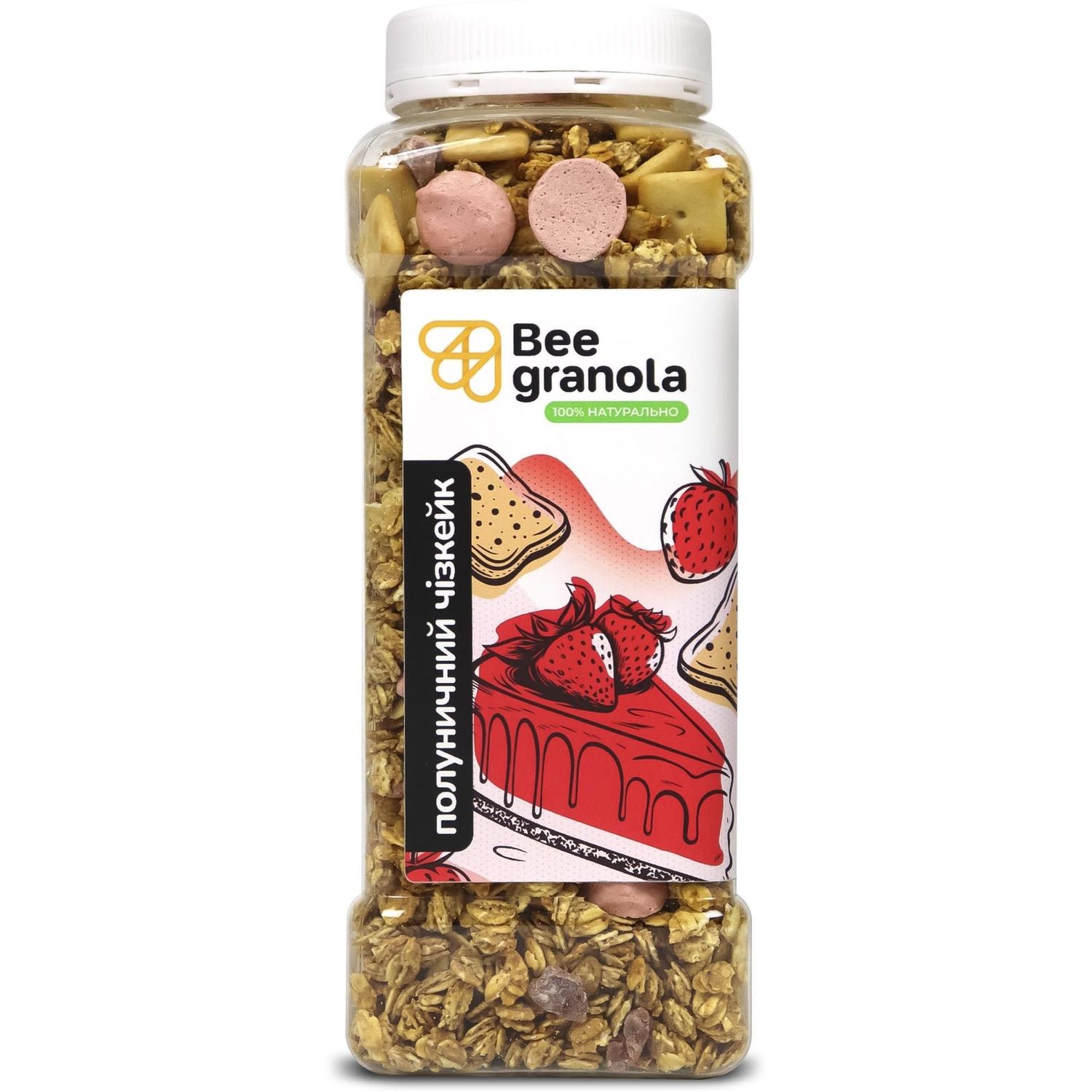 Гранола Bee Granola Клубничный чизкейк 500 г - фото 1