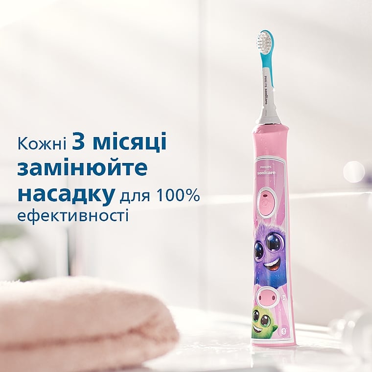Насадки для зубной щетки Philips Sonicare For Kids 2 шт. (HX6032/33) - фото 5
