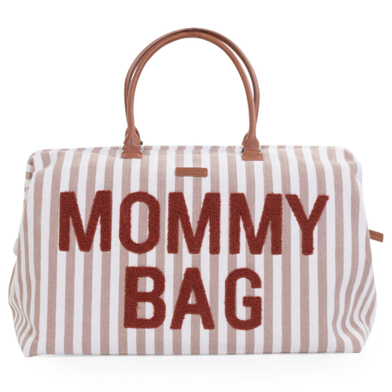 Сумка Childhome Mommy bag stripes nude/terracotta (CWMBBSTNR) - фото 1