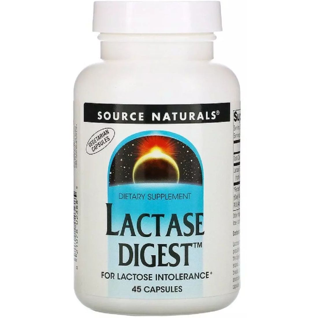 Лактаза Source Naturals Lactase Digest 30 мг 45 капсул - фото 1