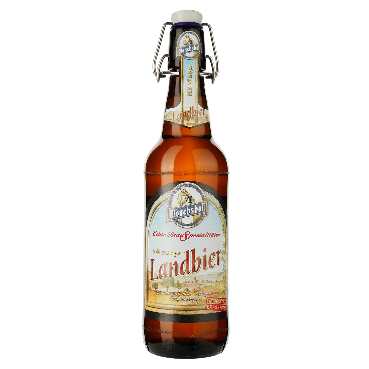 Пиво Monchshof Landbier світле, 5.4%, 0.5 л - фото 1