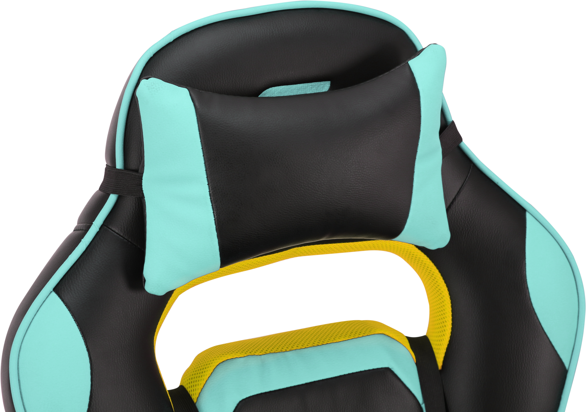 Геймерское кресло GT Racer черное с ментоловым (X-2748 Black/Mint) - фото 6