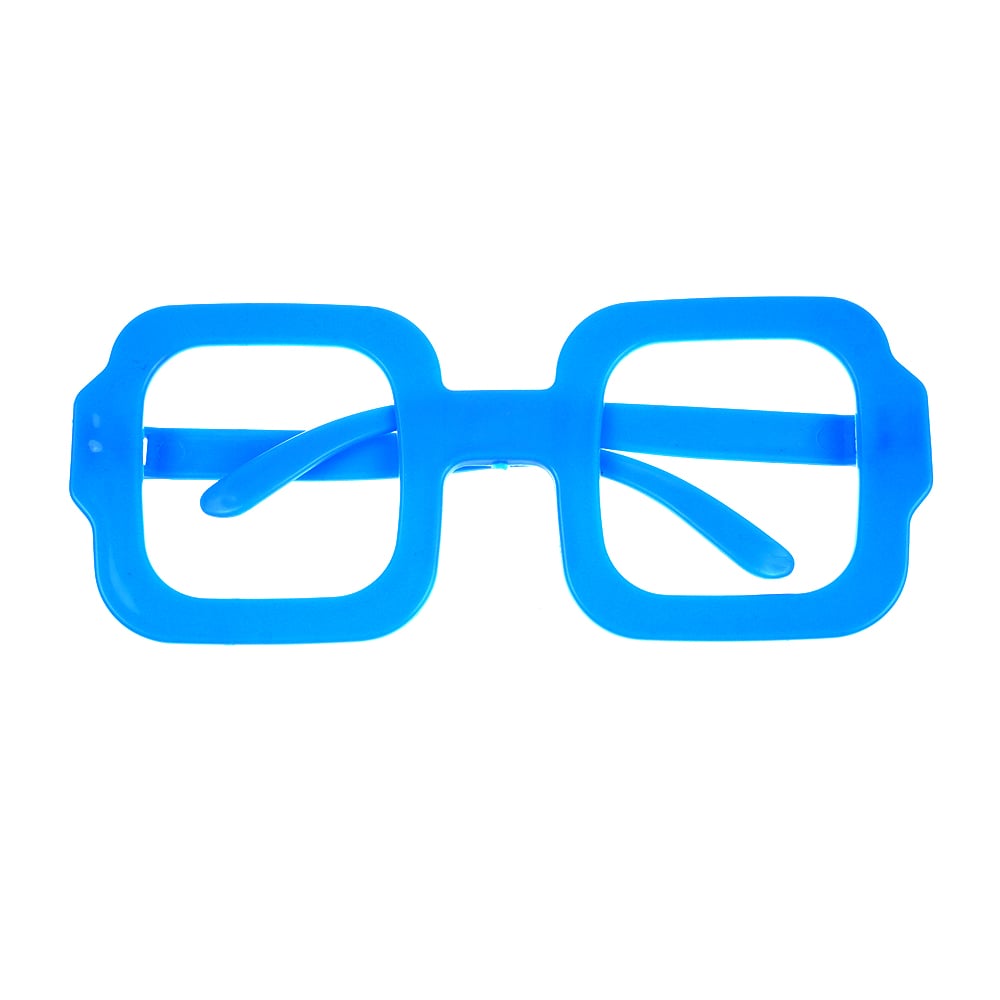 Очки карнавальные Offtop Прямоугольник, голубой (870175) - фото 1