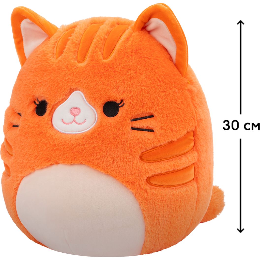 Мягкая игрушка Squishmallows Рыжая кошечка Джиджи 30 см (SQCR06684) - фото 6