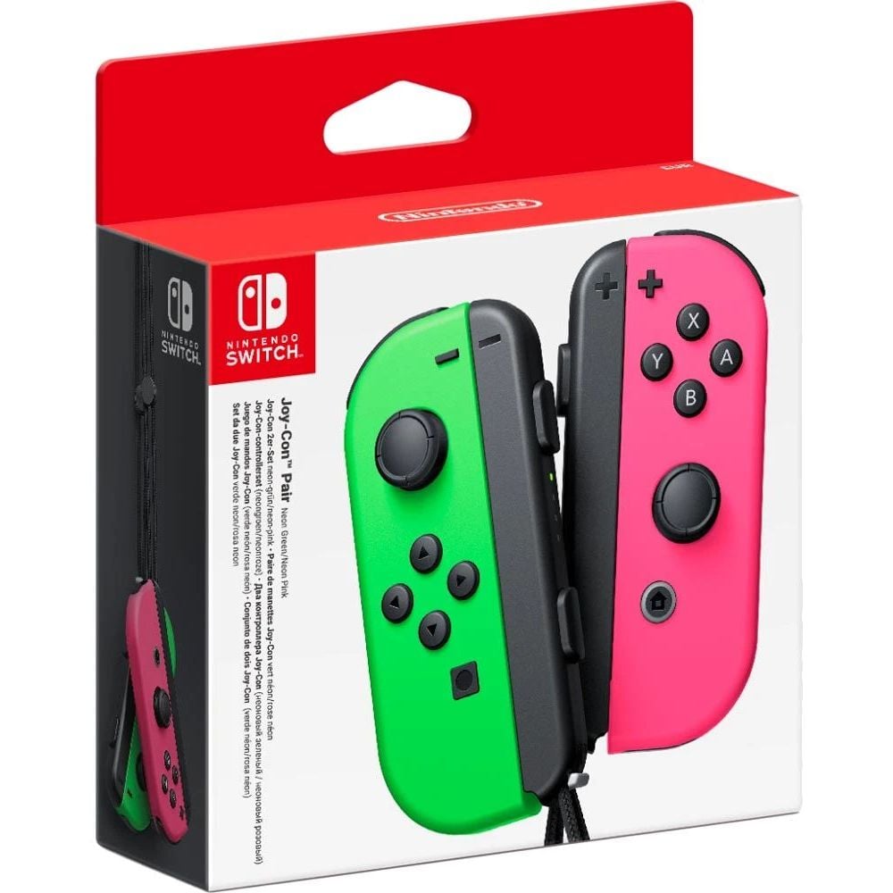 Набор контроллеров Nintendo Joy-Con, зеленый с розовым (45496430795) - фото 2