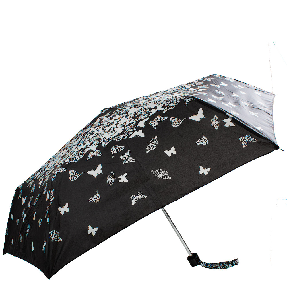 Жіноча складана парасолька механічна Incognito 91 см чорно-біла - фото 2