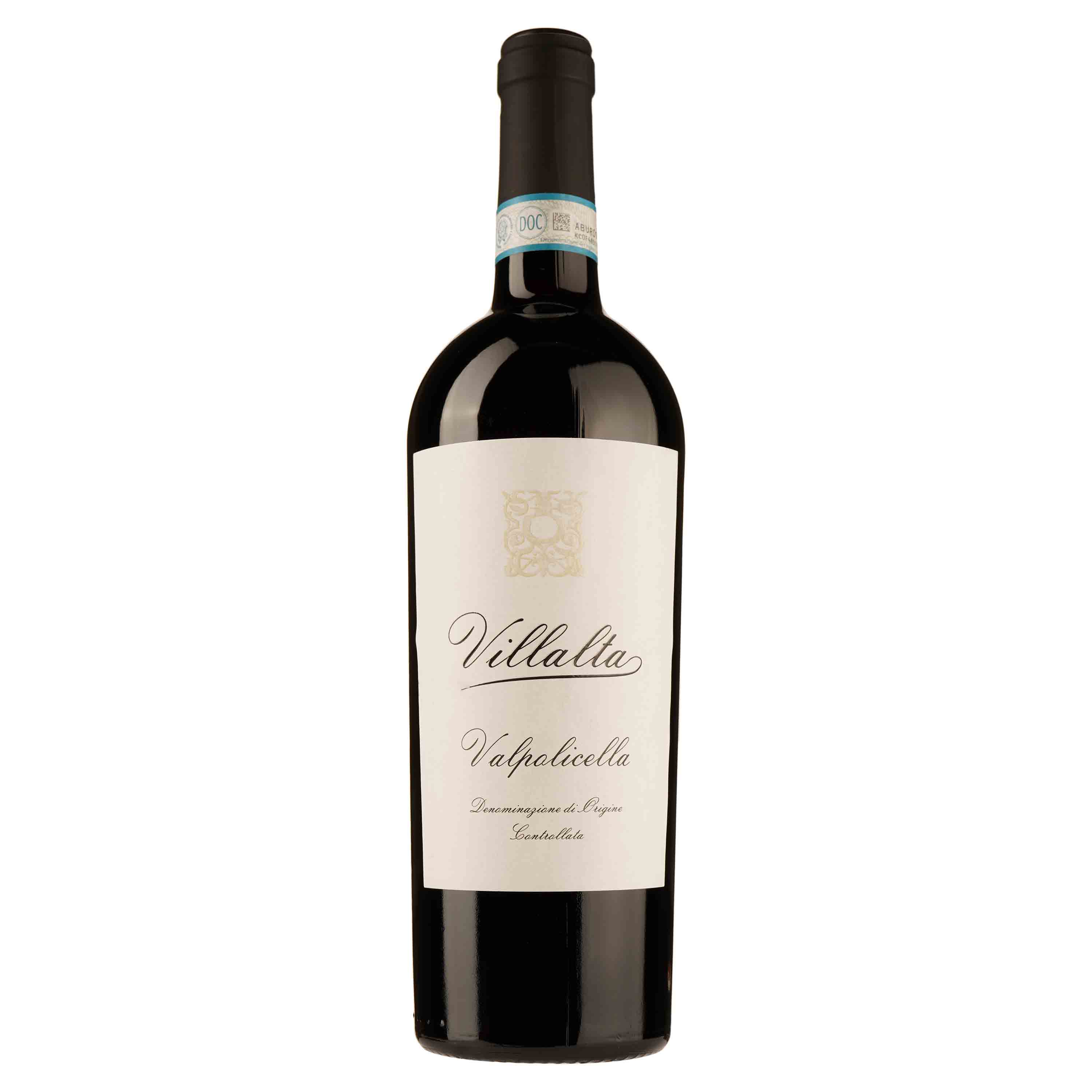 Вино Villalta Valpolicella D.O.C красное сухое, красное, сухое, 12,5%, 0,75 л - фото 1
