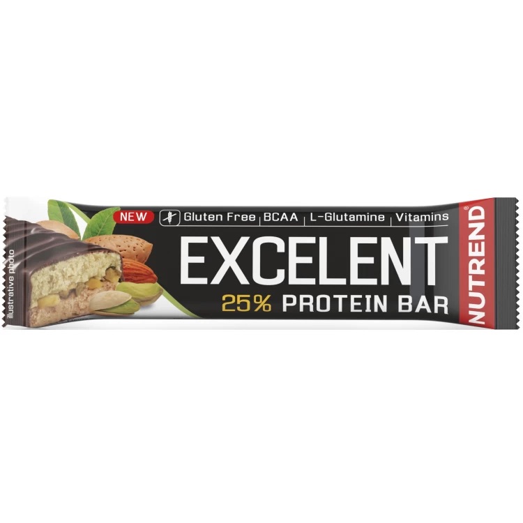 Батончик протеиновый Nutrend Excelent Protein Bar марципан миндаль 85 г - фото 1